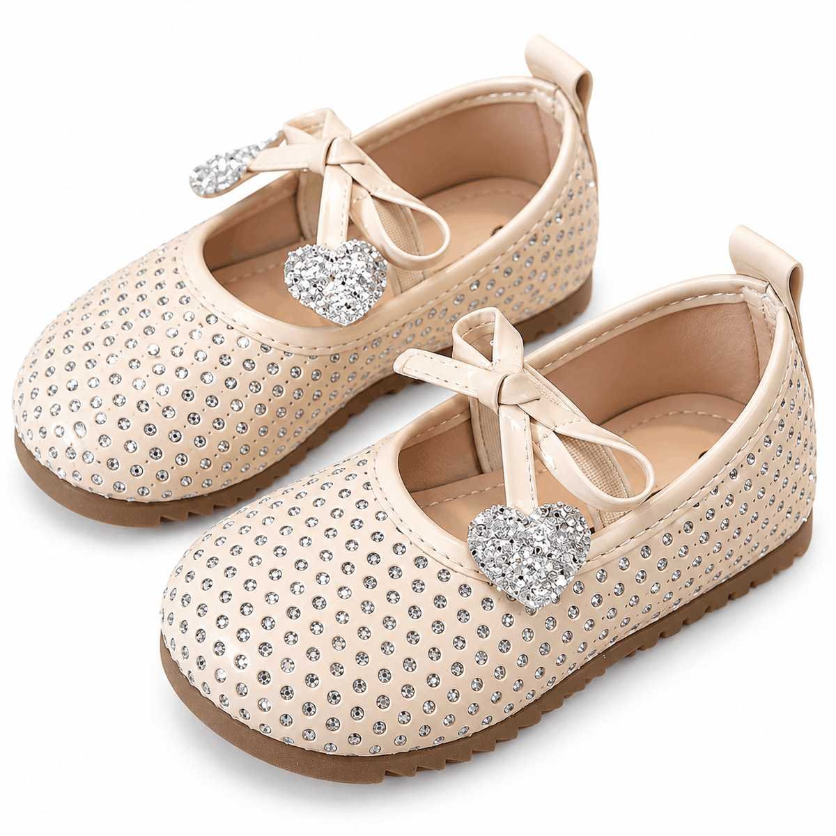 Girls’ Sparkle Bow Flats