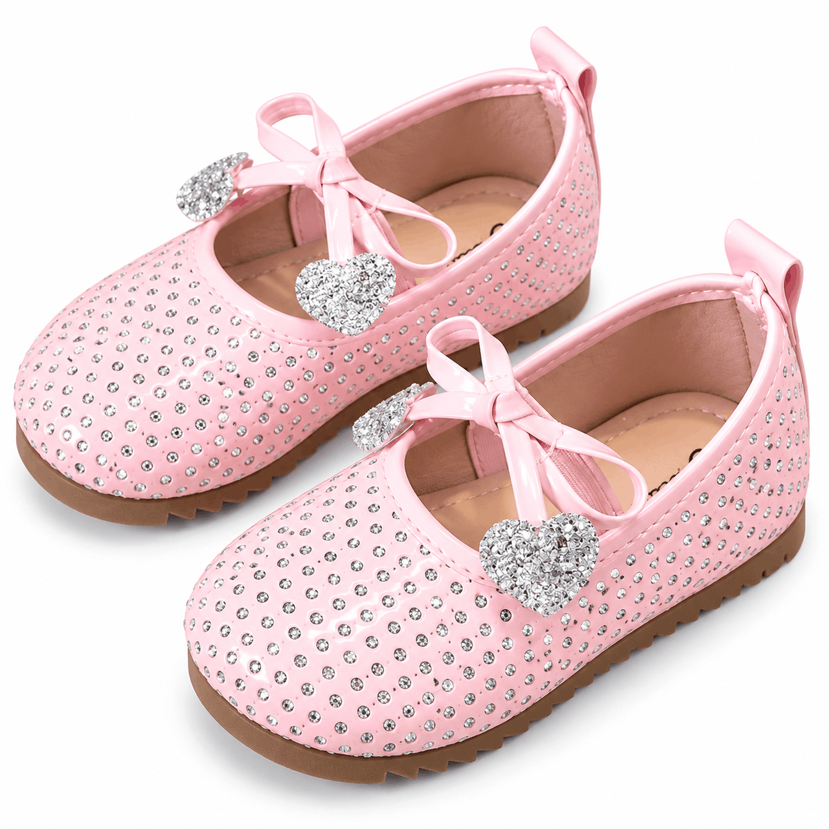 Girls’ Sparkle Bow Flats